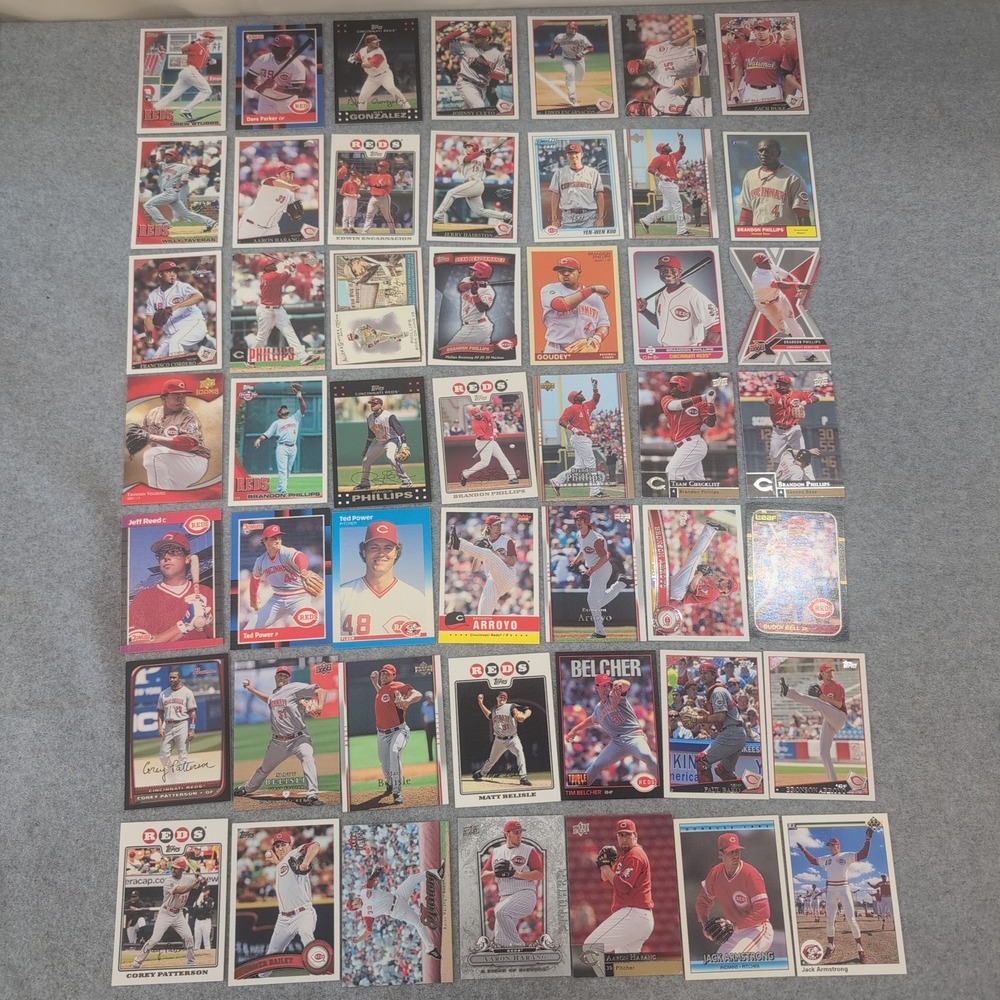 Lot of 49 Cincinnati Reds Baseball Cards Various Sets, Players, Years NM+ Set 6 - Picture 1 of 1